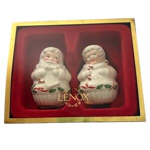 Lenox vintage Santa & Mrs. Claus salt & pepper shakers